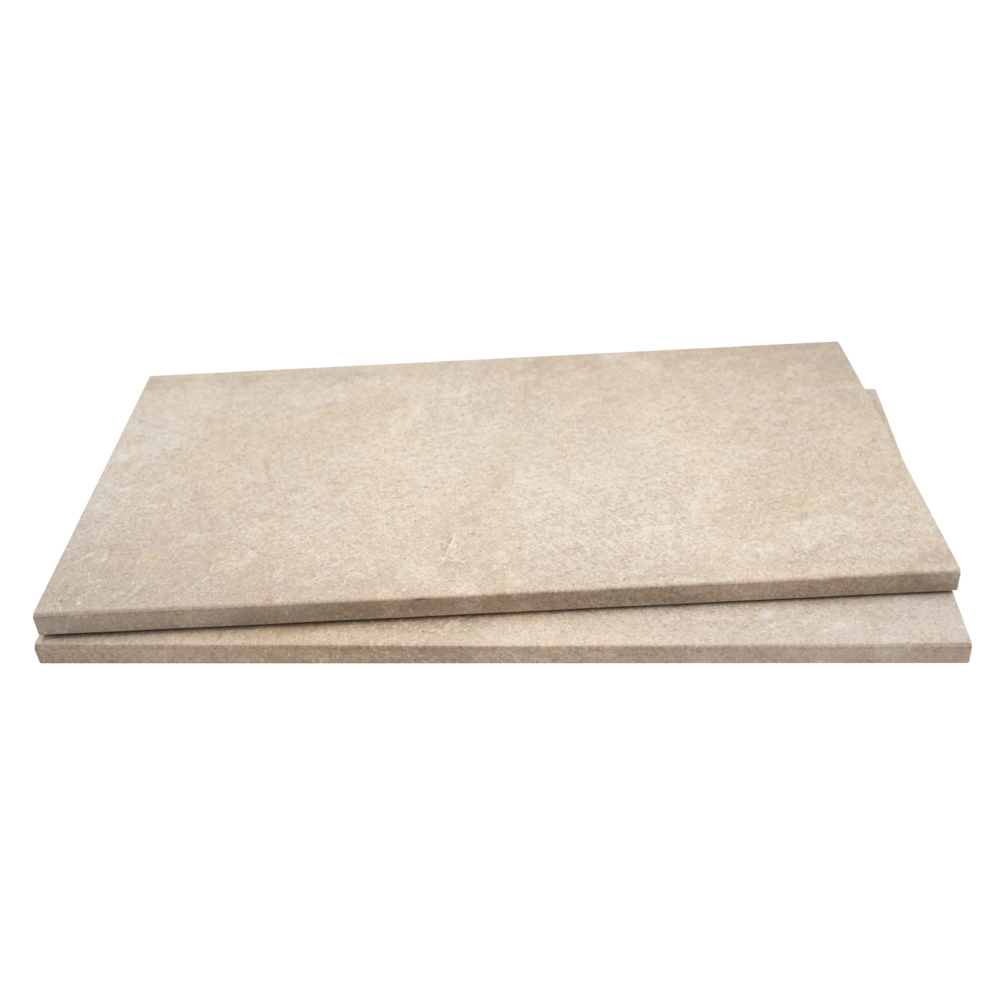 Ackland Lucenta Fawn Porcelain Pool Coping — 13in. x 24in., Eased Edge, Beige, Model# NTE-LSC-024